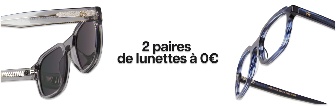 Lot De 2 Paires Lunettes Tendance Sans Monture – Verres Transparents Style Cool, Doré & Argenté, Unisexe Homme Femme