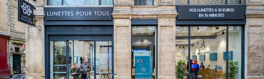 Opticien à Bordeaux : lunettes en 10 minutes chez Lunettes Pour Tous