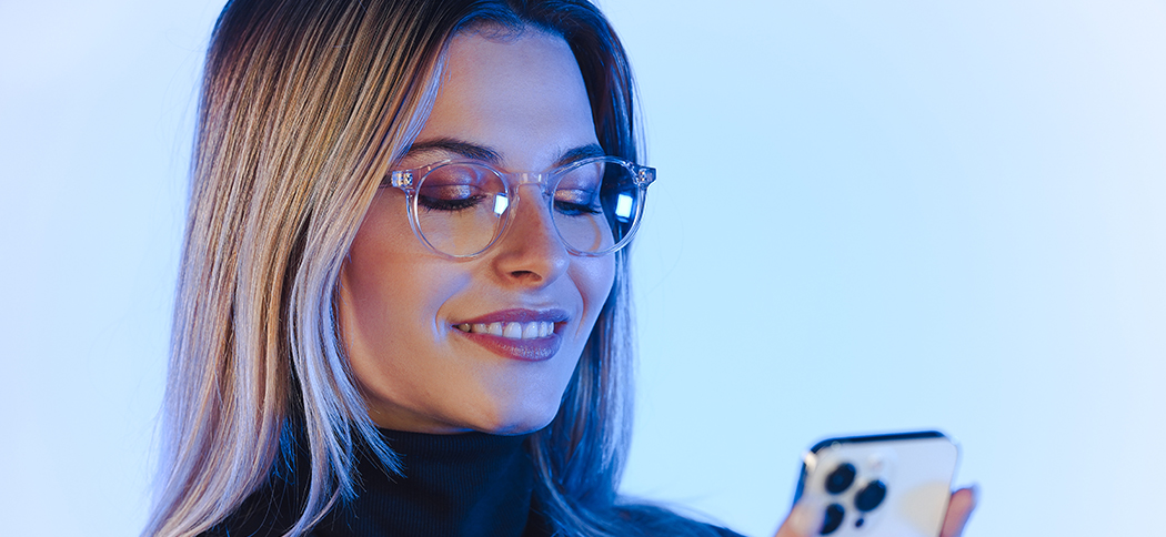 Verre de lunette bleu deals