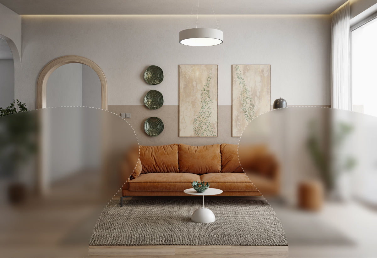 Avant : simulation de verres progressifs traditionnels